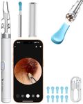 DR VAKU® CLENZIO PRO Earocam Earwax Removal Tool Kit with Forceps HD Camera Wifi Connection & 6 LED Lights Endoscope Tool Ear Cleaner for iOS & Android + 11 Silicone Tips Free- White