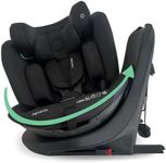 My Babiie MBCS300 Easy 360° Spin R129 Baby Car Seat – Top Tether, ISOFIX, Birth to 12yrs (40-150cm), i-Size, ERF, Group 0+/1/2/3, Rotating 360 Swivel - Black