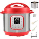 Wellspire 6 Litres Instant Pot - #304 Stainless Steel - Pressure Cook, Sauté, Steam, Delay Start and more - Customized Indian Recipes Included