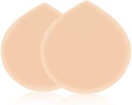 Korean Makeup Powder Puff 2 PCS, HEYMKGO Large Make Up Sponge Puffs for Foundation Concealer Loose Powder Teardrop Setting, Velvet Blender Sponges Puff Make-up Cushion Puff for Liquid Cream Powder