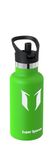 Super Sparrow Water Bottle Stainless Steel - Ultralight Metal Water Bottle - 350ml - Insulated Water Bottles - Water Bottle with Straw Lid - Flask for Gym, Travel, Sports