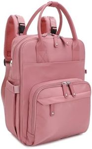 JESSIE & JAMES BeBe CCW Diaper Bag Nylon Backpack Multi Function Diaper Bag with Changing Pad & Stroller Straps_Mauve/Mauve