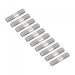 sourcing map Double Ended Stud Screws (M6 Thread 25mm Length) 20pcs, 304 Stainless Steel Dual Threaded Rod Bolts - for House Maintenance