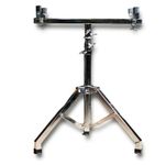 MG MUSIC GALAXY Foldable Adjustable Harmonium/Keyboard Stand, Adjustment height range 24 inch to 36 inch Positions, Steel, 60x 10 Centimetres, Silver
