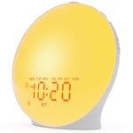 Sound Machine White Noise Machine with 22 Soothing Sounds, 17 Night Lights, Bluetooth Speaker, Sleep Timer, Wake Up Light Sunrise Alarm Clock for Bedrooms, Ideal Gift for Baby, Kids, Seniors