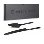 Wedding Cake Knife and Server Set - Black Cake Cutting Set for Wedding Serving and Cutting Cake. Our Black Knife Set is the Perfect Wedding Cake Cutting Set and Wedding Registry Idea.