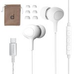 USB C Wired Headphones, Type C Earphones with Microphone & Remote Control for iPhone 16 15 Pro Max, iPad, MacBook, Noise Cancelling in-Ear Earbuds for Samsung Galaxy S23 Ultra S22, Google Pixel