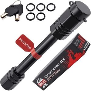 Vehiclex Heavy-Duty Trailer Hitch Pin Lock – 5/8" Locking Hitch Pin with 4-5/8" Effective Span for 3" and 3.5" Receivers – Class IV & V Hitch Security with Unique Tubular Key