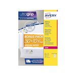 Avery Bonus Pack of Labels, Laser Printer, White Blank A4 Labels, 30 Sheets Plus 10 Extra, 99.1 x 57.0 mm,UltraGrip, L7173-30BP