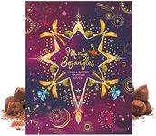 Monty Bojangles Enchanting Winter Nights Advent Calendar 2024 Chocolate Truffles (235g), Gifts For Chocolate Lovers With Delicious Truffles, Luxury Christmas Advent Calendar