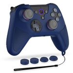 Case for Luna Controller, Alquar Silicone Case Cover for Amazon Luna Controller, Anti-Slip/Shockproof/Dustproof Skin Protective Cover for Luna Game Controller- with Lanyard/Thumb Grip Caps (Green)