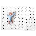 Extra Large Baby Foam Play Mat - 4FT x 6FT Non-Toxic Puzzle Floor Mat for Kids & Toddlers (White with Black Cross)