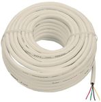 RCA TP003R Round Line Cord Phone Wire, 50ft