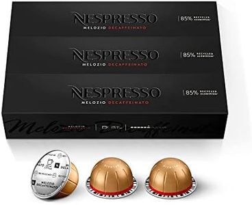 Nespresso Capsules Vertuo, Melozio Decaffeinato, Medium Roast Espresso, 30-Count Coffee Pods, Brews 7.8 oz.