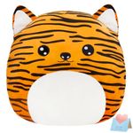 CozyWorld 12" Tiger Plush Pillow Cute Stuffed Animal Super Soft Sofa Cushion Stretchy Plushy Toy Decors Gifts