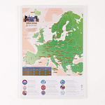 Maps International Scratch off Map European City Breaks - Travel Gifts Poster - 42 x 30cm 50 Years of Map Making