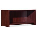 Lorell LLR59508 Essential Series Mahogany Wall Mount Hutch-29.5" x14.8" x16.8"