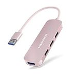 MEANHIGH USB Hub, 4-Port Dongle wit