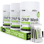 AWOW Professional CPAP Odor Control Formula, 75 ct 3pk Canister Plus 15 Travel Wipes, 240 Wipes
