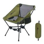 MOON LENCE Camping Chair Portable Backpacking Chair - The 4th Generation Ultralight Folding Chair - Compact, Lightweight Foldable Chairs for Hiking Mountaineering Beach