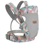 SERAPHY Baby Carrier, Embrace Cozy 4-in-2 Infant Carrier Ergonomic Adjustable Holder Portable Convertible Front and Back