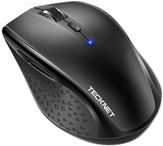 TECKNET Souris Bluetooth sans Fil,Wireless Mouse,6 Niveaux de DPI Ajustables, 3200 DPI, 6 Boutons Bluetooth Mouse pour Windows 11/10/8.1/8/7/Vista/XP/Mac Ordinateur Portable/Bureau
