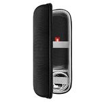 Geekria Shield Speaker Case Compatible with JBL Flip 6, Flip 5, Flip 4, Flip 3 Case Cover, Replacement Hard Shell Portable Speaker Protective Carrying Bag with Cable Storage (Black)