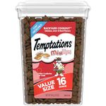 TEMPTATIONS MixUps Treats for Cats BACKYARD COOKOUT Flavor 16 Ounces, Chicken, Liver, & Beef flavors