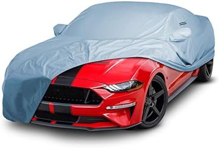 iCarCover Custom Car Cover for 2005-2025 Ford Mustang Coupe, Convertible, GT, Ecoboost, Mach 1, Saleen,Waterproof All Weather Rain Snow UV Sun Protector Full Exterior Indoor Outdoor Car Cover