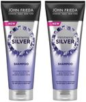 John Frieda Shimmering Shampoo for Dull Grey or White Hair, Silver, 250 ml (Pack of 2)