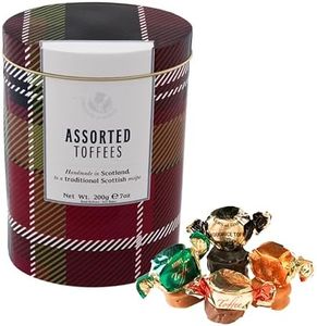 Gardiners of Scotland Handmade Fudge 200g Tin, Tartan Assorted Toffees