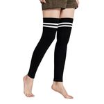 Faxianther Winter Thermal Stretchy Knee Warmers Leg Sleeves for Men Women Breathable Long Leggings Stocking Leg Support Protector for Ski Cycling Dance Runing Camping Arthritis Tendonitis