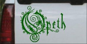 Rad Dezigns 6in X 7in Dark Green - Opeth Band Logo Car Window Wall Laptop Decal Sticker