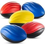 Bedwina Mini Foam Football (Pack of 6) 5 Inch Tow Tone Spiral Foot Ball, for Party Game Prize, Sports Outdoor Play, Stocking Stuffer, for Kids