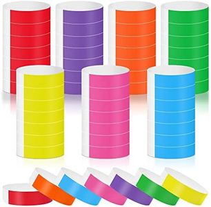 Wrist Bands Colors 700 Pack Paper Wristbands for Events for Concerts,Playground,Clubs,Events,Hotels,Fairs,Festivals,Screenings(Red,Orange,Yellow,Purple,Green,Blue,Pink) Lightweight Adhesive Wristbands