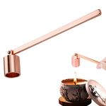 Esteopt Candle Snuffer, Candle Extinguisher Wick Snuffer Accessory with Long Handle Stainless Steel Candle Snuffer for Most Candles (Rosegold)