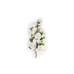 Large White Rose Sugar Flower Anniversary Wedding Cake Spray Topper Bridal