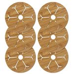 Tum Tum Bamboo Eco-Friendly Trivet Mat, Multi Function Kitchen Bamboo and Wood Dining Table Mat Hot Pads Tool for Hot Dishes, Pot, Bowl, Teapot, Coaster Holders.