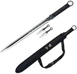 Snake Eye Full Tang Tactical Blade Katana/Ninja Sword/Machete/Throwing Knife, 27-Inch. (BK-D)