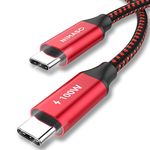 NIMASO USB C to USB C Cable 2M, USB Type C 100W 20V/5A PD Fast Charging Date Cable with E-Mark Chip for iPhone 15,MacBook Air/Pro iPad Pro/Air/Mini 6,Galaxy S23 Ultra, Pixel 7 Pro, Huawei Mate 60 Pro