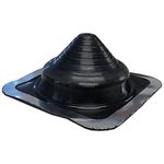 Chimsoc HT Rubber Pipe Flashing - Black High Temperature Silicone - Suits 5-120mm Diameter