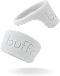 BUFFR Silicone Ring Protector for Working Out – Wedding Ring Protector – Rubber Ring Guard for Women – Light Gray, Size 5