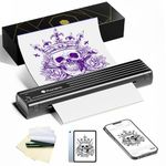 Phomemo TP83 Tattoo Stencil Printer, Wireless Portable Tattoo Printer Machine, Thermal Printer Tattoo with 10pcs Tattoo Transfer Paper, Bluetooth Tattoo Transfer Printer Compatible with iPad Phone PC