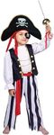 Dress Up America Kids Pirate Costume - Authentic Boys Pirate Costume for Halloween, Birthday Parties, & Role-Play Dress Up