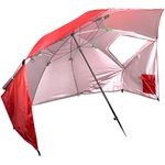 SKLZ Unisex's Sport-Brella, Multi-Purpose Sun Umbrella for Garden, Easy Folding Setup, Red, 52-inch