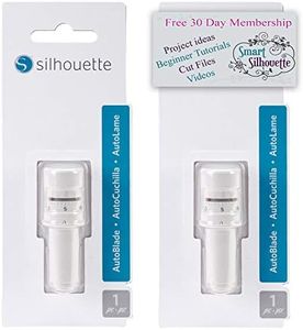 Silhouette Autoblade Replacement for Cameo 3 and Portrait 2 (2 Pack) with 30 Day Subscription to Smart Silhouette