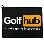 Wolf Golf Towels - Golfhub Golf Towel - Golf Accessories for Men - Golf Gifts for Men - Printed Funny Golf Towel