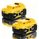 2 X 18V Battery Replacement for Dewalt Battery 18V DCB184 DCB200 DCB180 DCB182 DCB181 DCB201 DCB204 DCB183 DCB185 DCB203 Batteries with LED Indicator