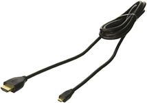 RND Power Solutions High-Speed Micro HDMI to HDMI Cable Supports 3D & 4K Resolution and Audio Return (6 Feet) Compatible with Hero, Sony, Nikon Cameras (6ft/Gold-Plated)
