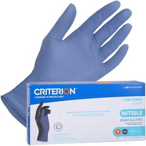 Henry Schein Criterion Nitrile Exam Gloves, Powder-Free, Latex-Free, Blue - M, 200 Count